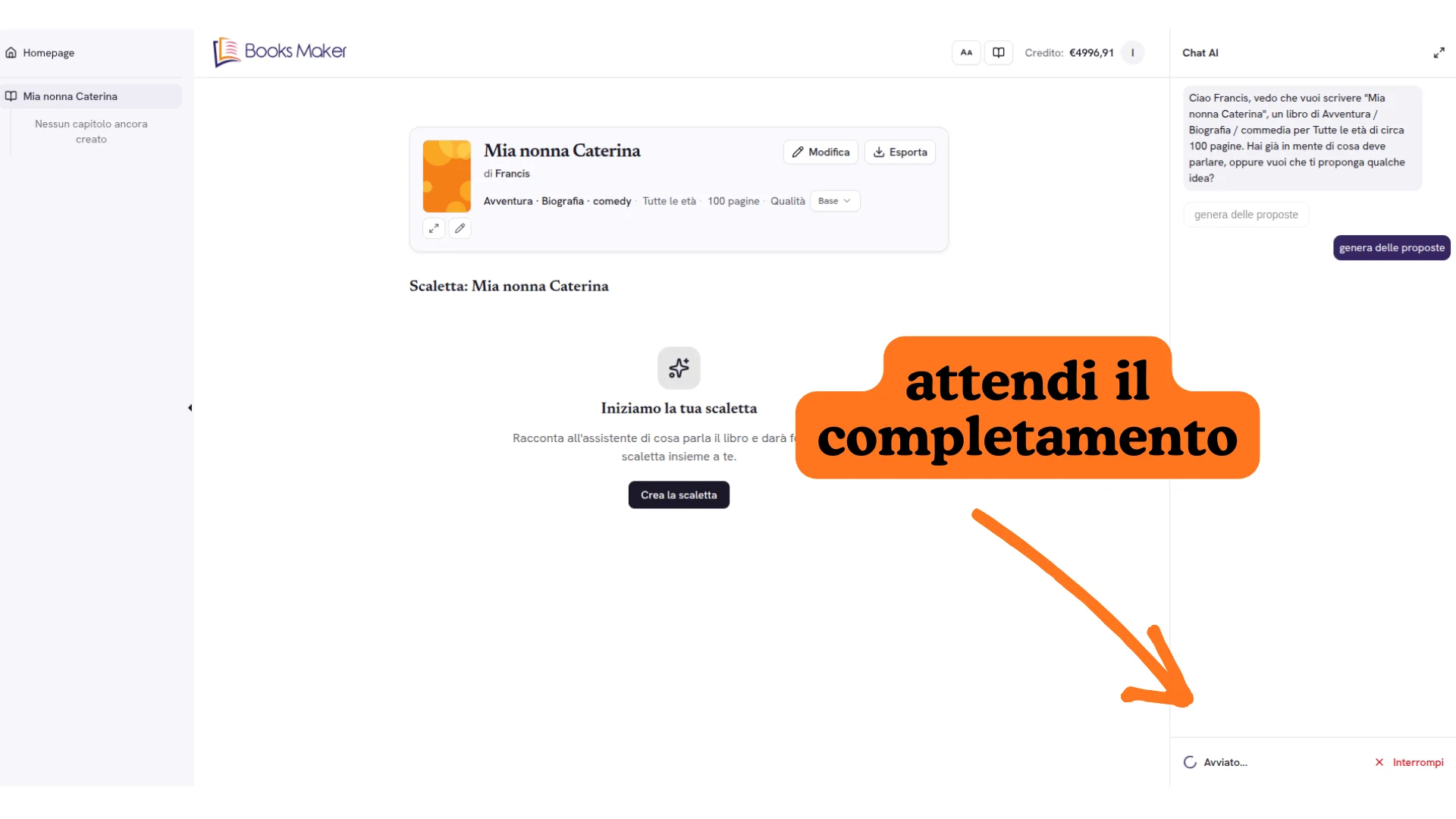Attesa completamento richieste
